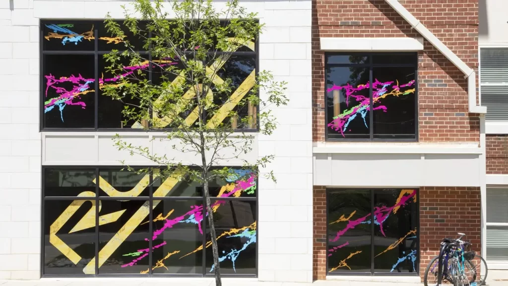 Clear window film printed with white ink | 360CSG Clear window film printed with white ink