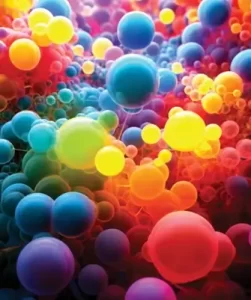 Dye Sublimation Colorful Orbs