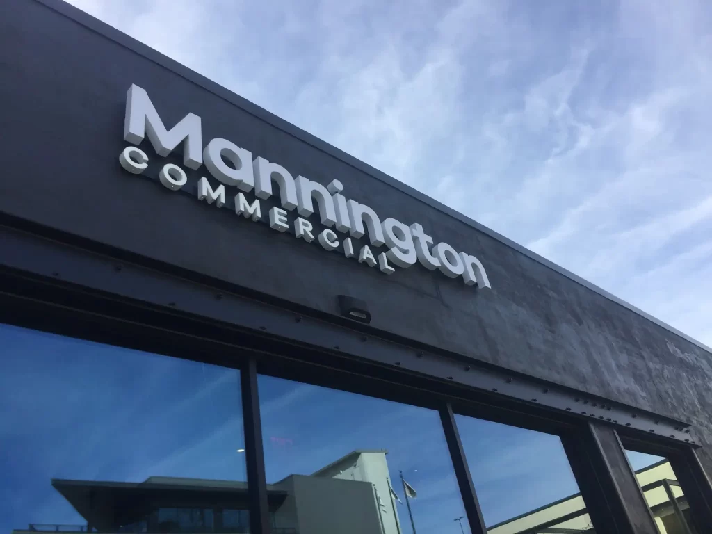 360CSG Exterior Channel Letter Signs - Mannington-Commercial